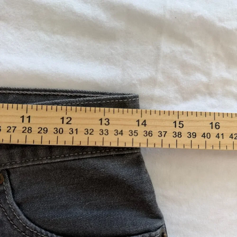 Levi's 514 Jeans Mens 28 x 30 Washed Black Droit Slim Straight Denim Dark Wash - Picture 5 of 11